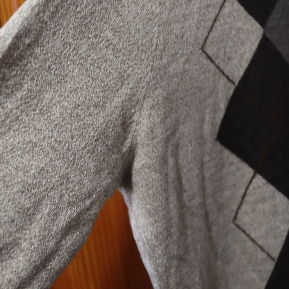 Dockers Gray Argyle Crewneck Sweater LG